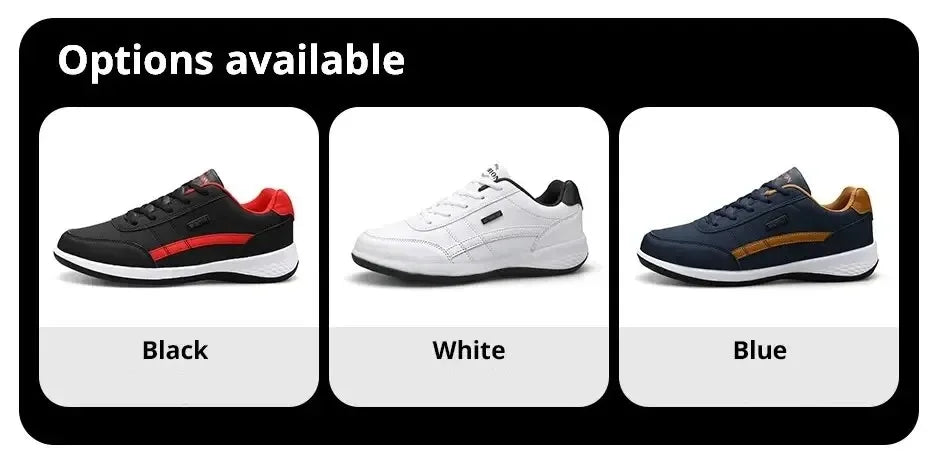 Men's Sneakers Sports Casual Shoes Leather Outdoor Men Walking Shoe Four Seasons Soft Bottom