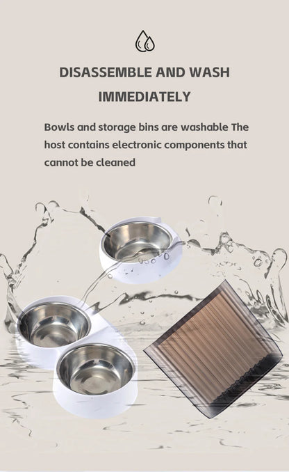 5L Double Bowls Smart Automatic Cat Feeder With Camera Cat Dry Food Video Dispenser Pet Smart Voice Recorder Auto Feeder For Dog