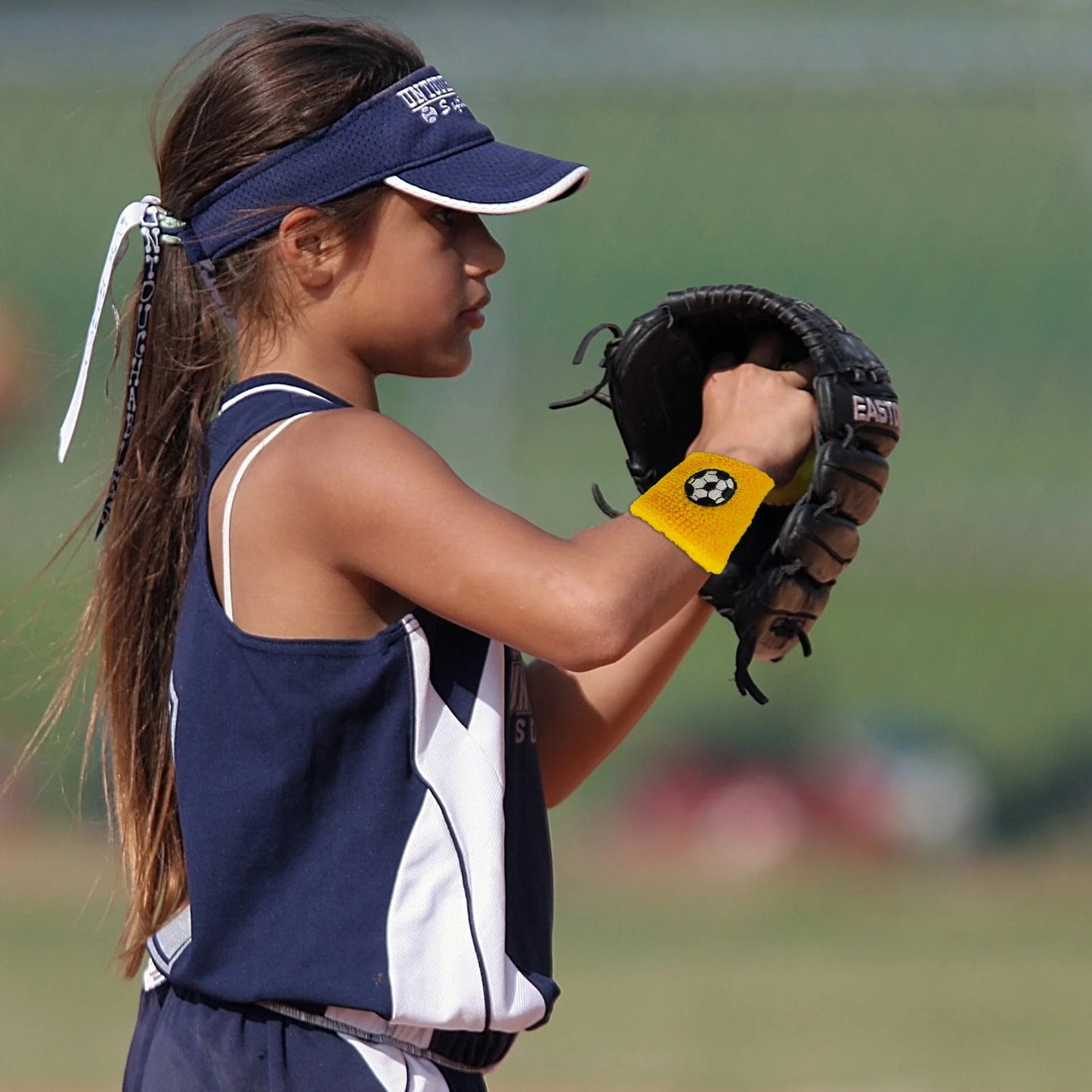 Sports Wristbands For Kids Children Wrist Sweat Bands Children Wrist Bands Sweat-proof For Basketball Baseball Football Soccer