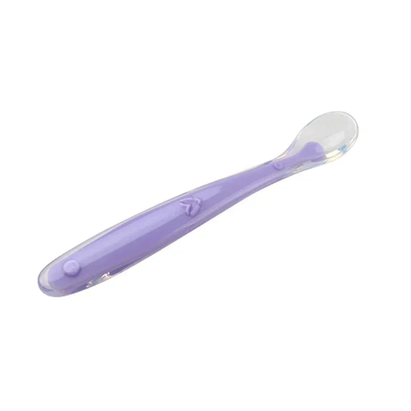 New style Baby Silicone Spoon Medical-Grade Liquid Silicone + Ultra-Soft Tip Safe Feeding For Water/Cereal/Puree
