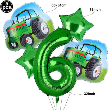 Tractor Party Paper Plates Cups Napkins Banner Tractor Birthday Party Supplies Tractor Themed Party Decor for Party Farm Party
