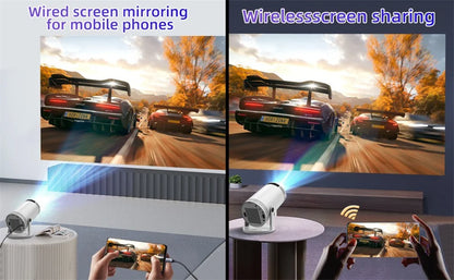 2025 Hot New Projector 4K Bluetooth 5.0 Dual Wifi6 260ANSI All Winner Support 1080P 1280*720P Mini Home Cinema Outdoor Projetors