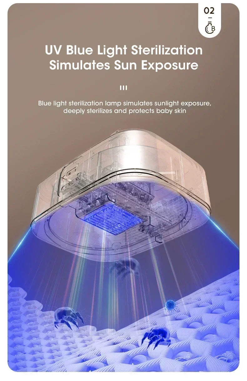 Mini Portable Foldable Electric Dryer with Intelligent Timer Fast Drying Household Cabinet Compact Travel Drying Bag Included