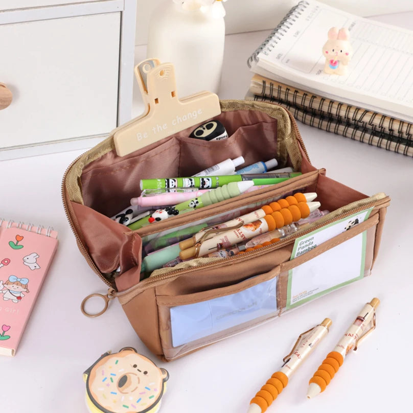 Large capacity pencil case trousse school supplies pencil cases Multilayer piornik stationery estuches escolares pencil pouch