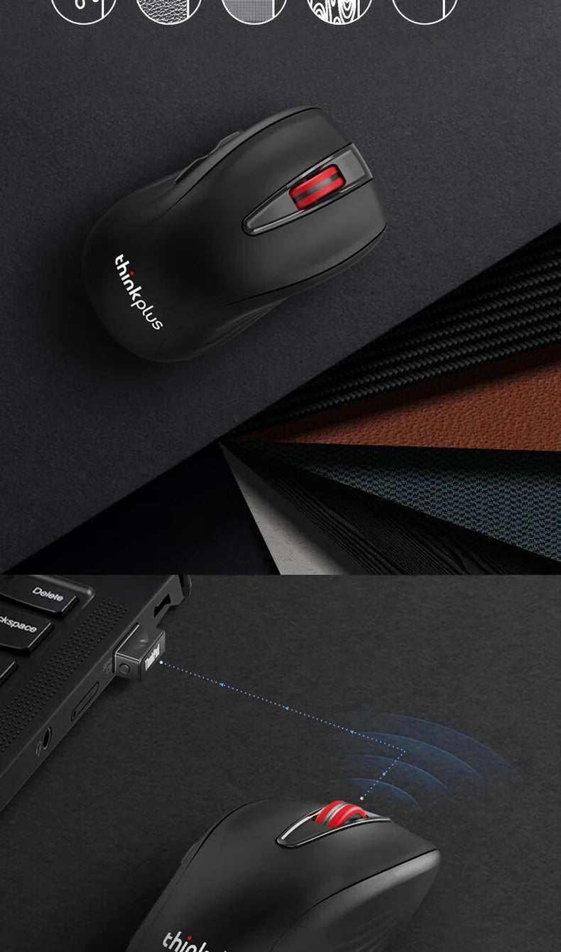 Mouse Lenovo Mouse Black Lenovo Wl200 Pro Rechargeable Light Sound Wireless Mouse