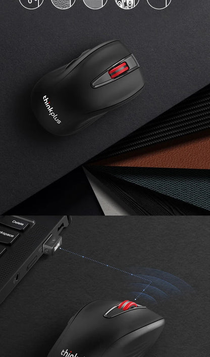 Mouse Lenovo Mouse Black Lenovo Wl200 Pro Rechargeable Light Sound Wireless Mouse