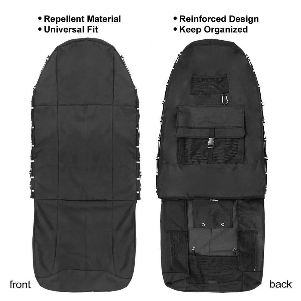 1/2Pcs Car Front Seat Cover Protector with Storage Pockets Auto Accessories Elements Personal Car Part Ornaments for TIROL