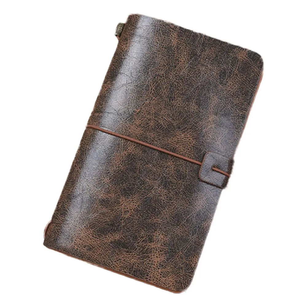 Business Portable Leather Notebook Stationery Hand Ledger Diary Book Exquisite Hardcover Notepad Office