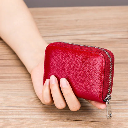 Women RFID Blocking Wallet Genuine Leather Anti Theft 36 Card Holders Women Wallets With Phone Case Clutch Bags Coin Purse Girl