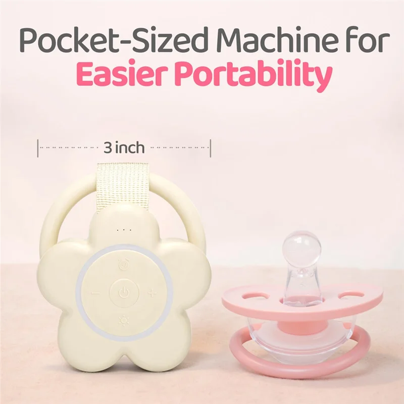 A52Q-Rechargeable Travel Baby Sound Machine Timed Soothing And Quick Sleep Necessary For Babies, Newborns And Adults