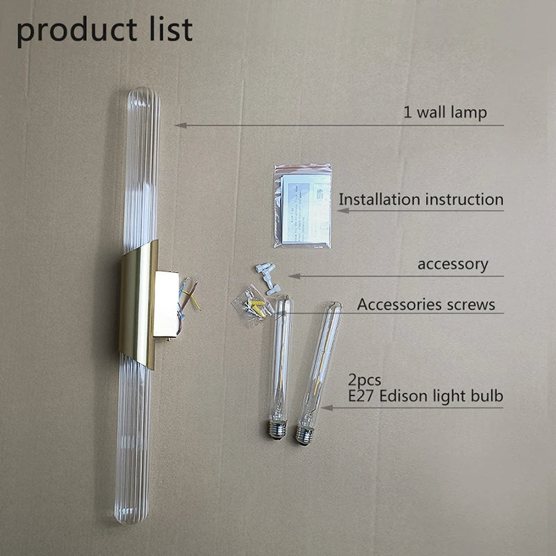 Nordic Luxury Wall Lamp E27 Bulb Is Used For Bedroom Mirror Stairs Bedside Wall Paintings Comfortable Lighting Decorative Lamps