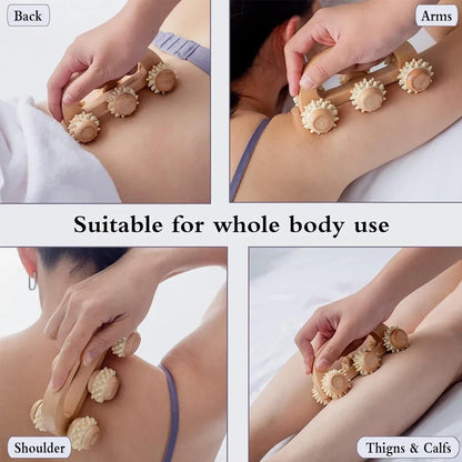Back Massager Rollers, Multi-Functional Back Roller, Neck Massager, Eases Muscle Tension and Supports Skin Health, Muscle Roller
