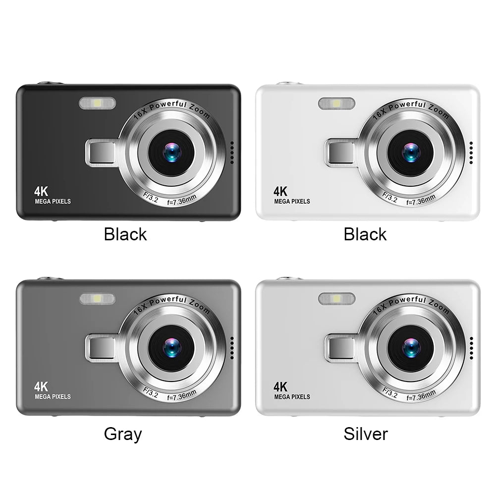 4K Digital Camera for Photography and Video Recording Cameras 96MP 2.4'' Autofocus Vlogging Compact Camera For Beginner