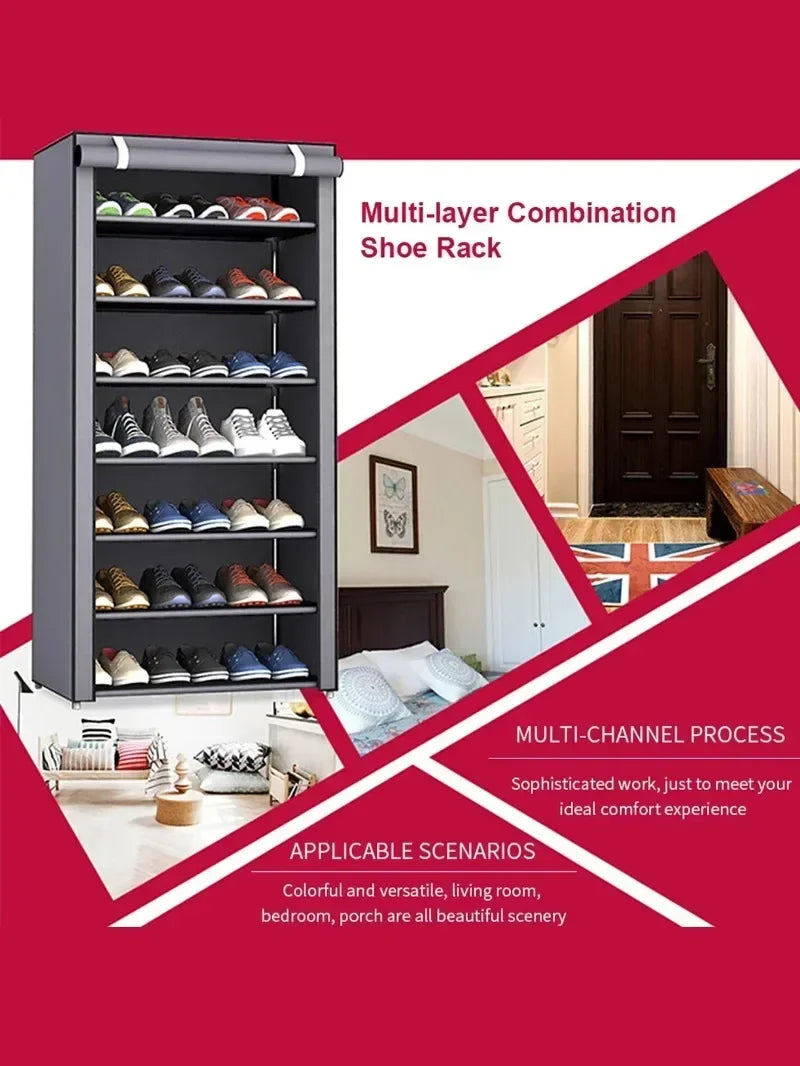 Multi-story dormitory simple cabinet home simple shoe rack space saving and economy new home dustproof shoe cabinet