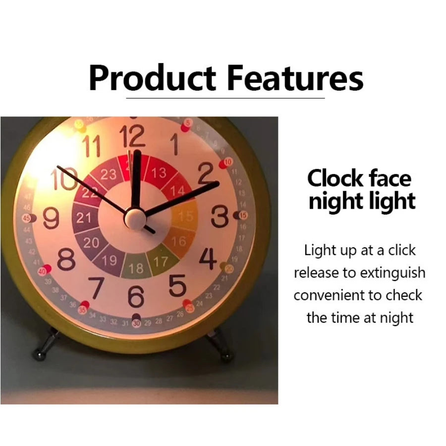 1pc student-only bedroom table alarm clock; 3-inch early education small alarm clock; Room/home décor