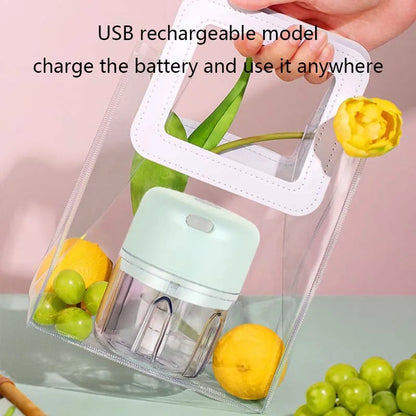 250ML Electric Kitchen Food Chopper Mini USB Food Crusher Portable Meat Grinder Vegetable Chopper For Kitchen household Outdoor