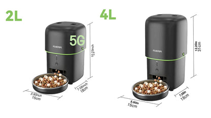 Automatic Cat Feeder 4L Pet Smart 5G WiFi Cat Food Kibble Dispenser Remote Control Auto Feeder For Cat Dog Dry Food Accessories