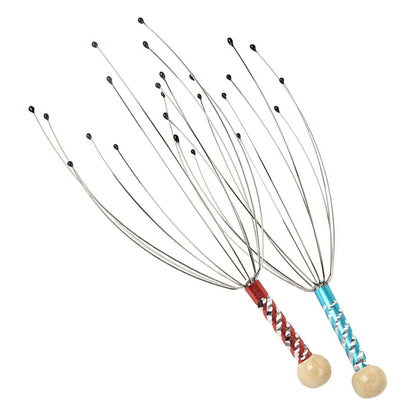 Octopus Head Massager Scratching Scalp Relaxation Relief Increase Blood Circulate Scratcher Relieves Tension Health Care Random