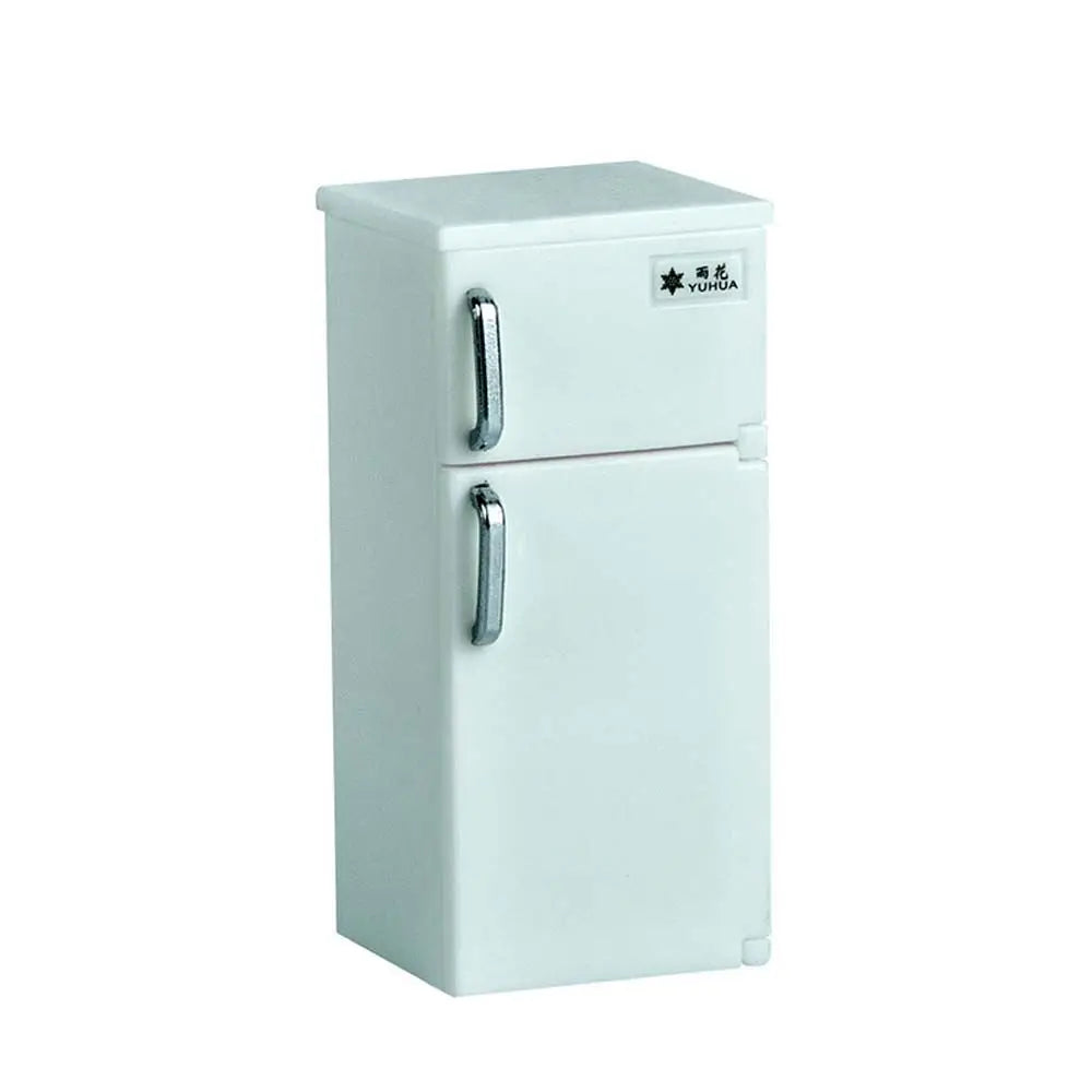 Fridge Toy Model Freezer Miniature Dollhouse Accessories 1:12 Dollhouse Miniature Doll House Decoration Simulation Refrigerator