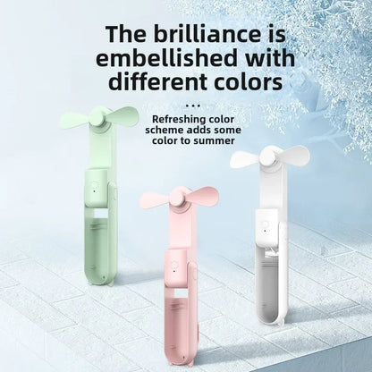 New Portable Handheld Fan Mini Handheld Fan with USB Rechargeable and Adjustable Speed Suitable for Indoor and Outdoor Use
