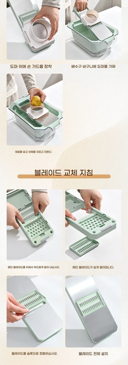 NEW Multifunctional Vegetable Slicers ,Potato Thread Cucumber Slicer Food chopper Kitchen Tool for shpper Knife utensils Cutter