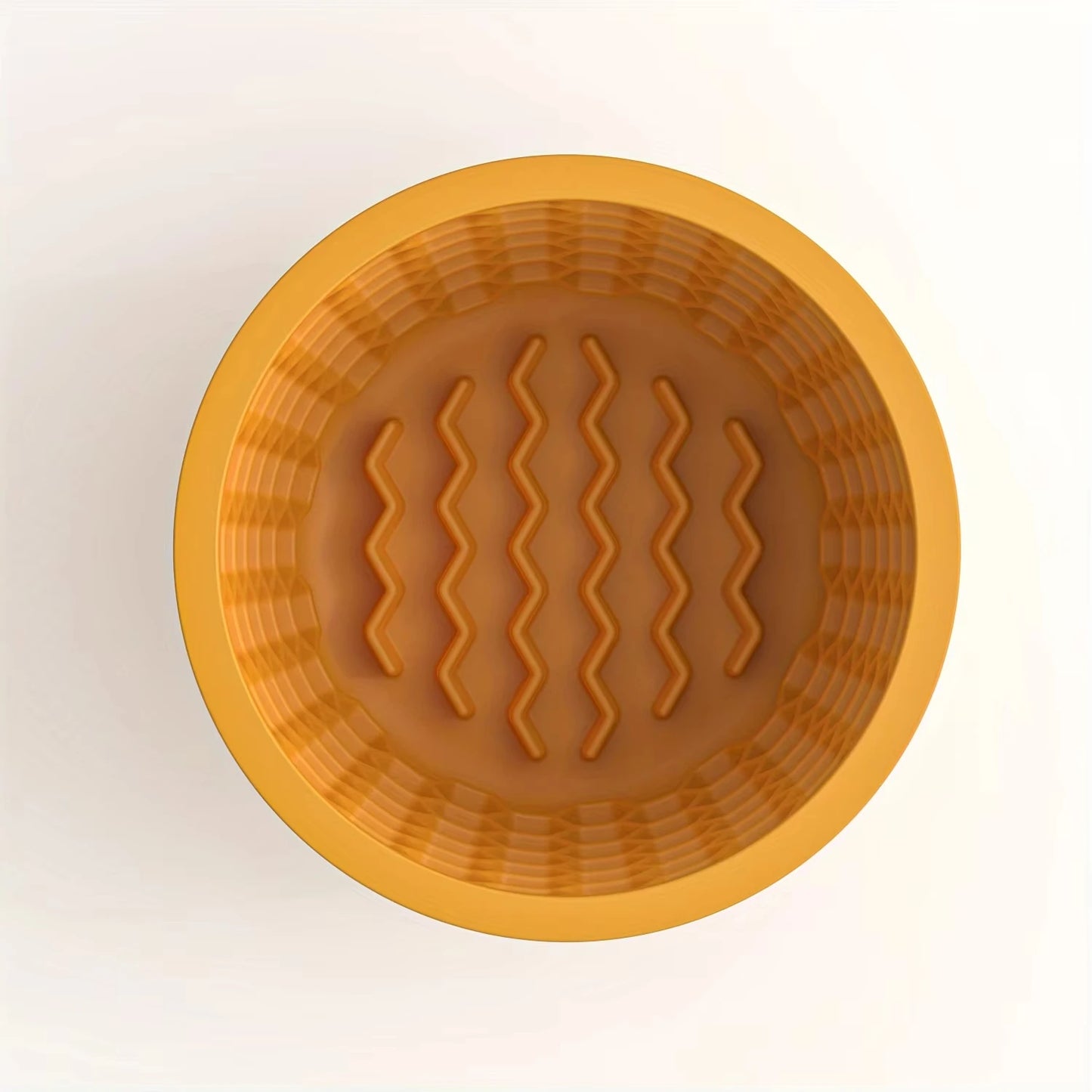 Silicone Dog Slow Feeder Bowl with Honeycomb Lick Mat Slows Eating & Aids Anxiety Relief Dishwasher Safe & Freezer-Friendly