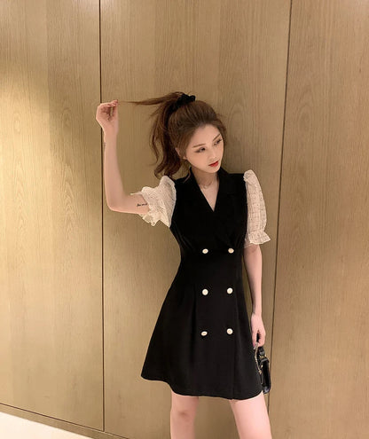 Clothes Mesh Dresses for Women 2024 Formal Occasion Blazer Holiday Woman Dress New Features of In Hot Fashion Sensual Sexy Loose