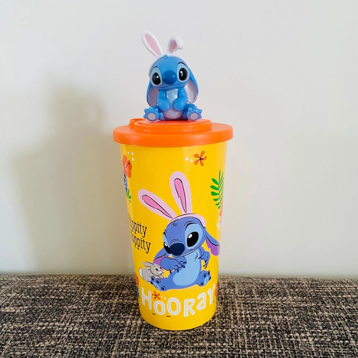 In Stock Stitch Peripheral Water Cup-Shaped Cups Straw Cup-Shaped Buckets Popcorn Buckets Desktop Decoration Children Gift