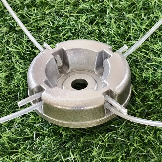 1pc Universal Aluminum Alloy Lawn Mower Head with Nylon Steel Lawn Mowing Line, Lawn Mower Replacement Parts