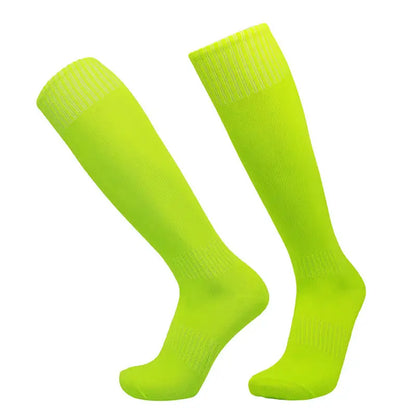 Football Sports Socks Long Knee Cotton Solid Color Kids Legging Stockings Soccer Baseball Ankle Adults Children Socks