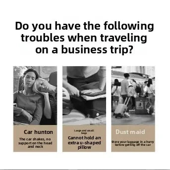 Pressurized inflatable U-shaped pillow, a magical travel neck pillow that is portable, flocked outdoor U-shaped neck pillow.pvc