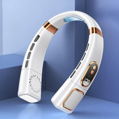 Neck Hanging Fan USB Charging Lazy Outdoor Portable Silent Turbo Neck Bladeless Mini Fan Summer Cool Best Gift For Friends Kids