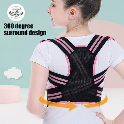 TIKE Children Back Posture Corrector Orthopedic Corset Shoulder Lumbar Wasit Support Correction Kids Teens Straighten Upper Belt