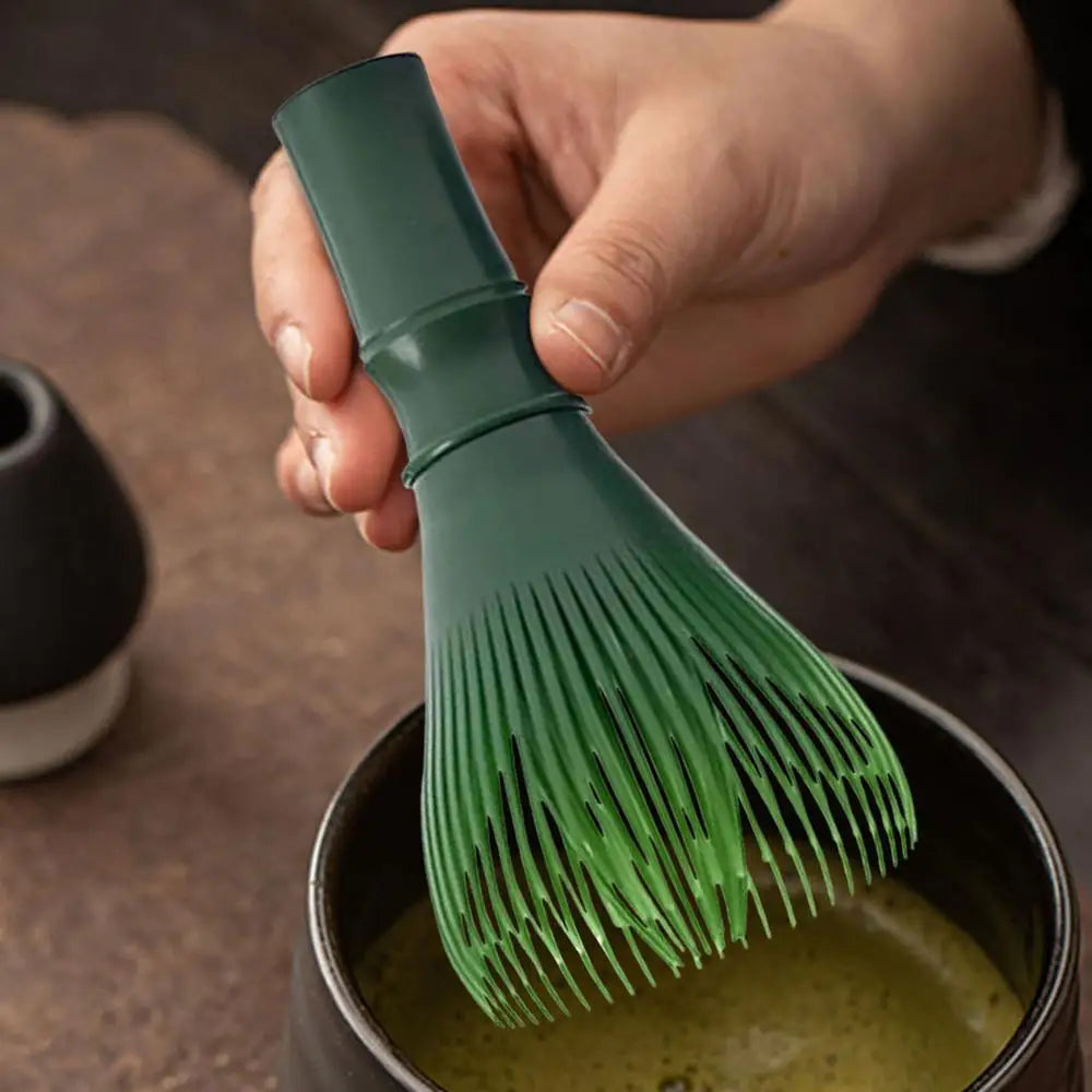 Traditional Matcha Whisk Reusable Resin Matcha Whisk Chasen Dishwasher Safe Matcha Stirrer Matcha Green Tea Powder Preparation