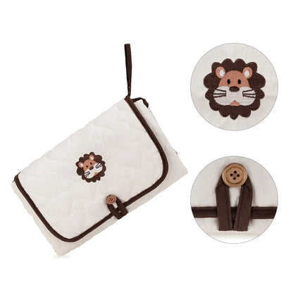 Baby Foldable Diaper Changer Baby Changing Mat Waterproof Changing Pad Portable Diaper Bag Newborn Bedding Supplies Storage Bags