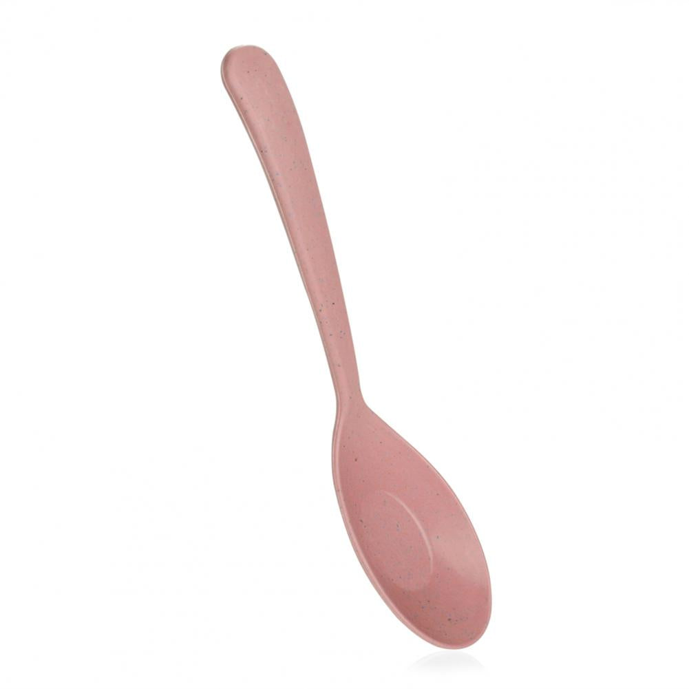 Soup Spoon Long Handle Cereal Spoon Plastic Serving Spoon Microwave Dishwasher Safe Porridge Spoon Kids Tableware Dinner Spoon