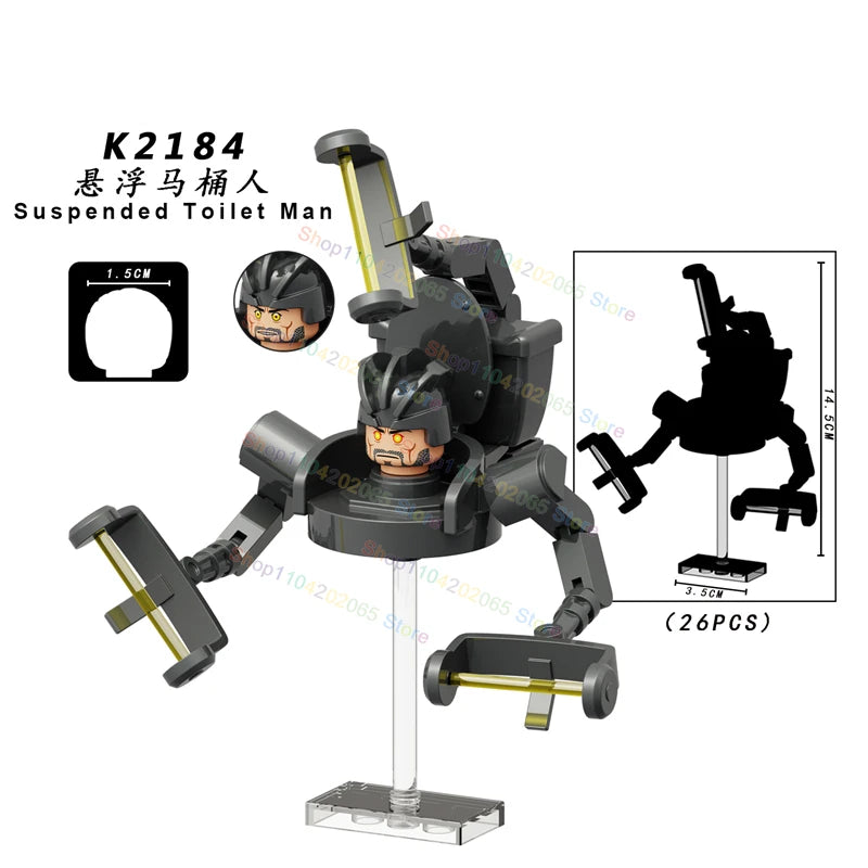 Hot Game Building Blocks Skibidi Toilet Accessories TV Monitor Cameraman Speakman Figures Toys KDL829 KDL826 KDL828