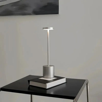 Office Decorative Lamp with Metal Brushed Texture USB Convenient Desk Lamp Suitable for Bedrooms Dining Rooms Living Rooms