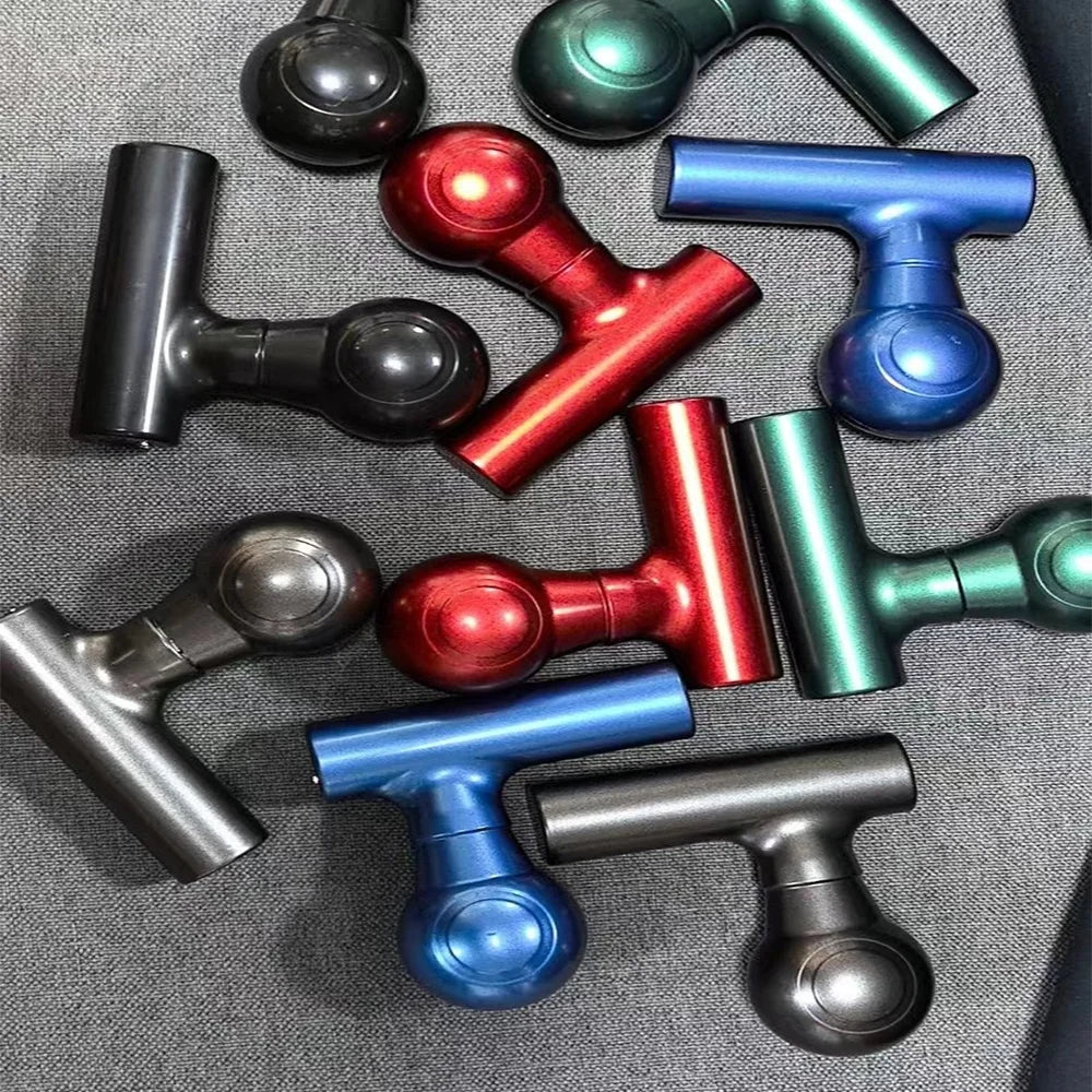 Portable electric massage gun high-frequency multifunctional mini fascia gun muscle relaxation massager fitness device