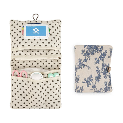Travel Diaper Bag Diaper Compartment Diaper Organizers Diaper Holder Portable Button Diaper Container Polyester Cotton Baby Stor
