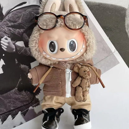 Labubu 17cm Doll Outfits Luxury Vinyl Doll Clothes 1st & 2nd Generation Compatible Delicate Baby Toy Accessories Kids Fashion