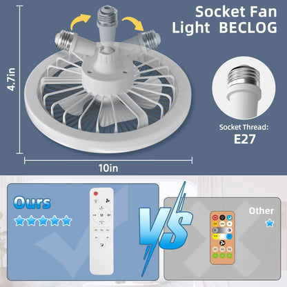 Smart Control Ceiling Fan 360 Rotation Ceiling Lamp Silent Room Fans LivingRoom Kitchen Energy saving Household Decorate