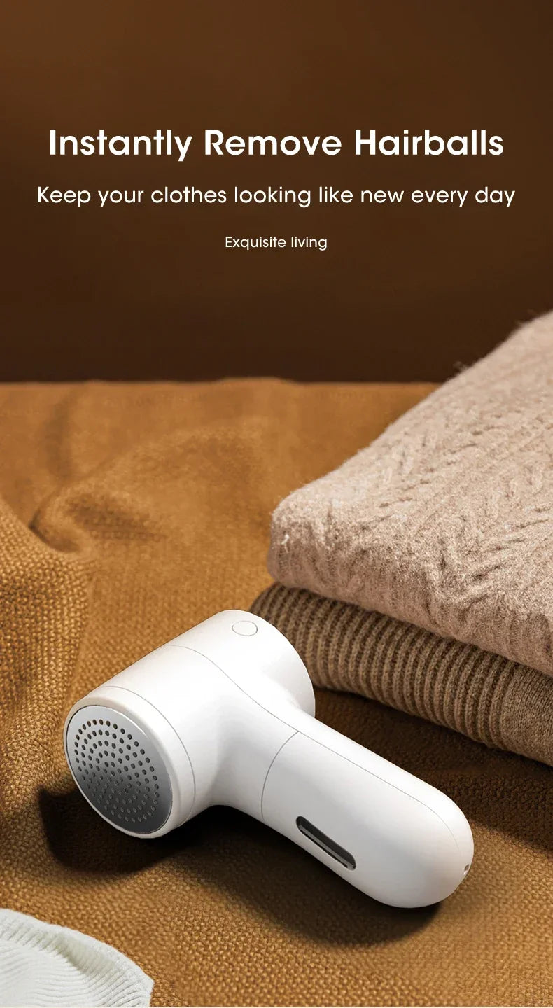 Lint Remover for Clothing Rechargeable Hair Ball Trimmer Fuzz Pellets Clothes Sweater Fabric Shaver Electric Fluff Lint Removers