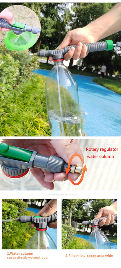 Garden Watering Artifact Beverage Bottle Sprayer Cola Spray Head Universal Reciprocating Pull-out Disinfection Watering Vegetabl