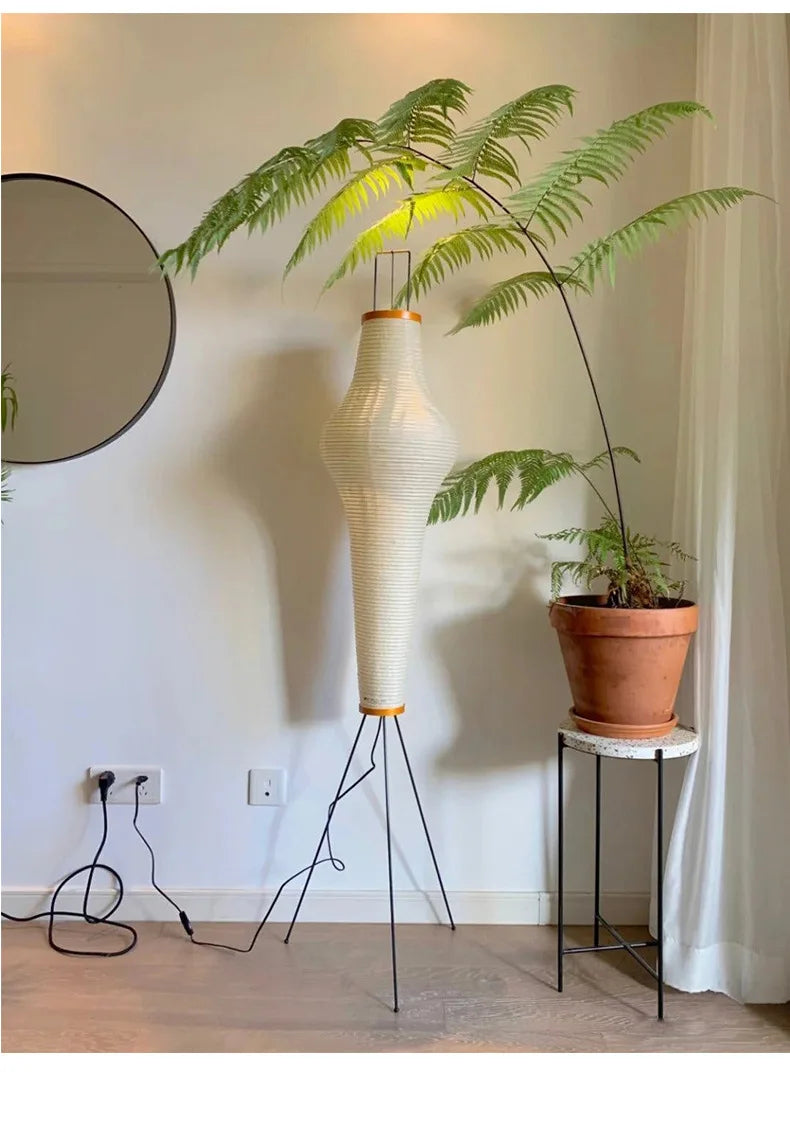 Akari Noguchi Yong Floor lamp Rice Paper Lantern Floor light for Living Room Sofa Bedroom LED Japanese Tripod Floor Lamp