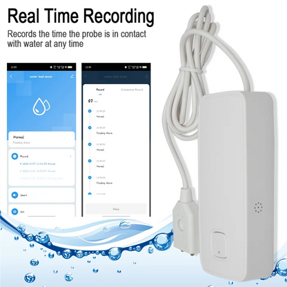 ABUO-Smart Switch Water Leakage Sensor Water Leakage Detection Alarm Detector Advanced Leak Detection