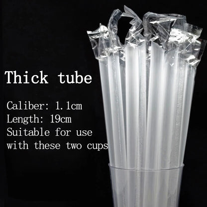 100Sets 12/16OZ Plastic Cups with Lids Clear Disposable Cups Straw for Parties Iced Coffee Smoothie  Milkshake Cold Drinks