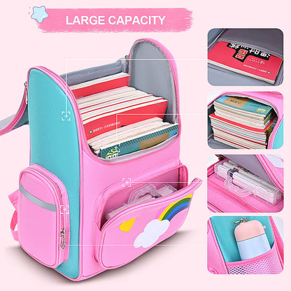 New elementary school students schoolbag shoulders backpack 6-12 years old one, two, three, four, five, six grades waterproof le
