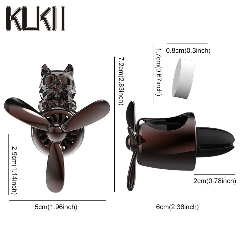DIY perfume odorless ornaments airplane pilot bulldog car air fresheners decorations accessories aroma vent fragrance diffuser