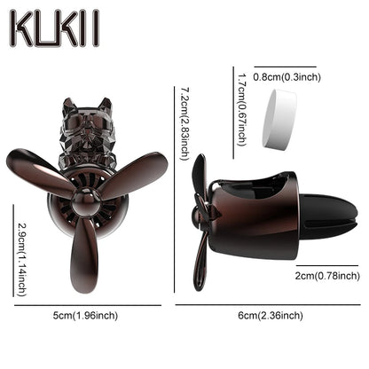 DIY perfume odorless ornaments airplane pilot bulldog car air fresheners decorations accessories aroma vent fragrance diffuser
